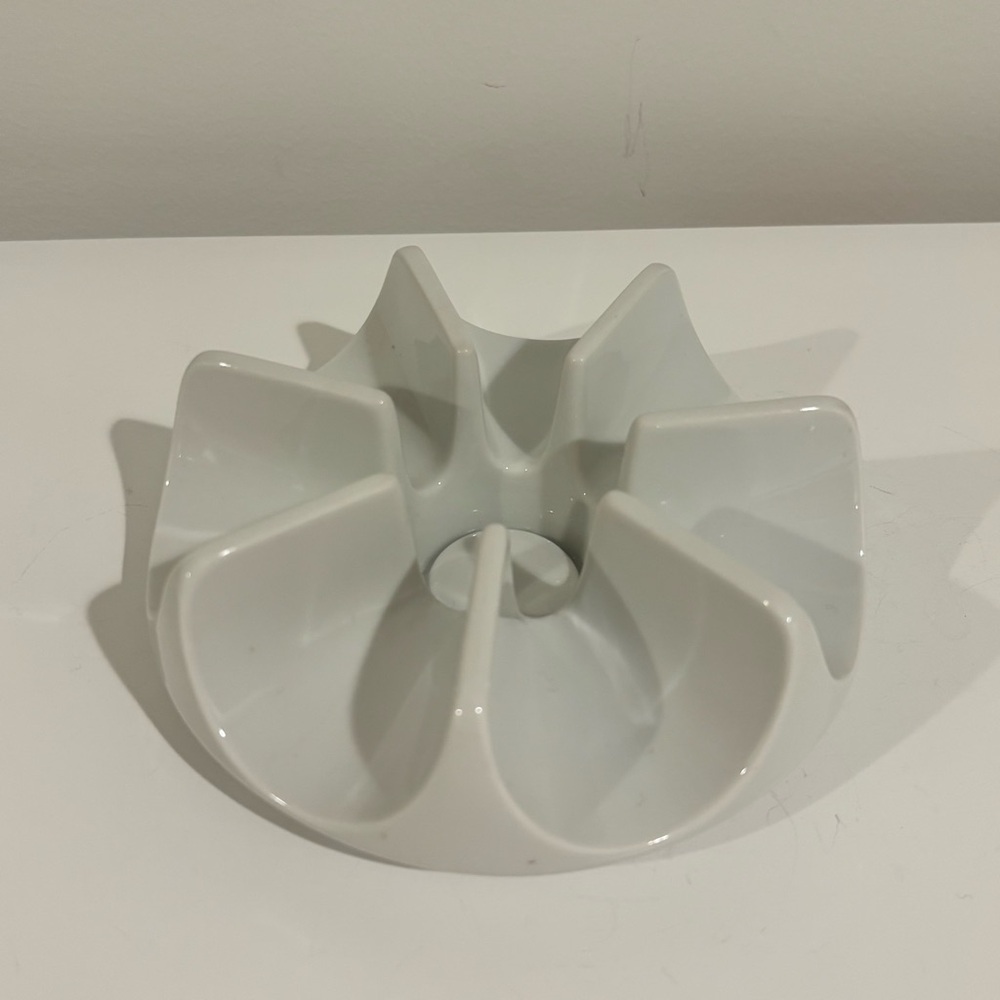 German Arzberg mid century white porcelain teapot warmer candle holder ceramic